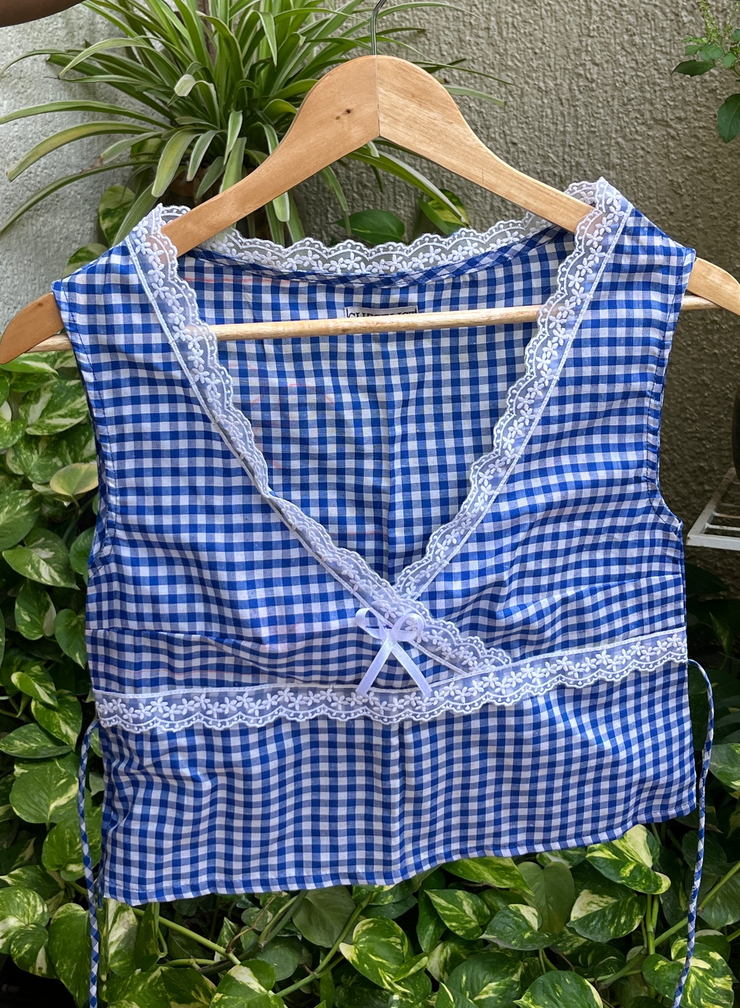 Julia Top - Blue Gingham